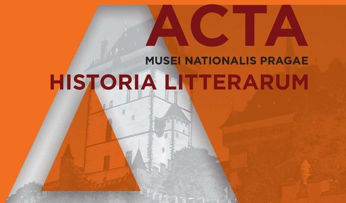 The Publication of the New Issue of Acta Musei Nationalis Pragae – Historia litterarum