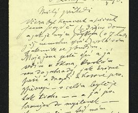 Letter from Antonín Dvořák to V. J. Novotný, London, 25 April 1890, Inv. No. S 76/208