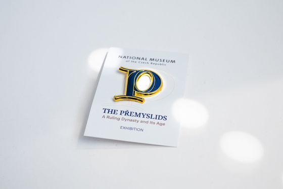 Pin badge in the form of a motif from the “The Přemyslids” exhibition