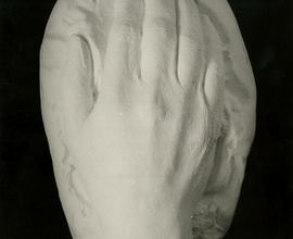 A posthumous cast of Antonín Dvořák's hand, which was taken down by Josef Mařatka