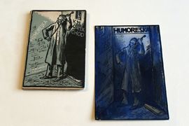 Modern book covers from the museum library