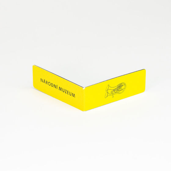 Yellow magnetic bookmark