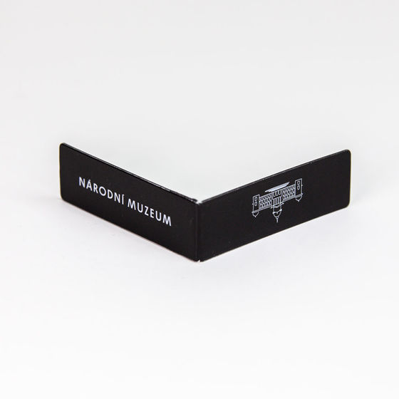 Black magnetic bookmark