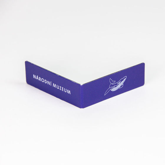 Blue magnetic bookmark