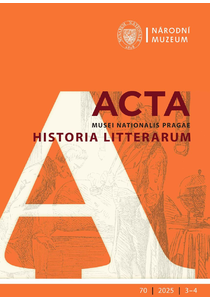 Acta Musei Nationalis Pragae – Historia litterarum