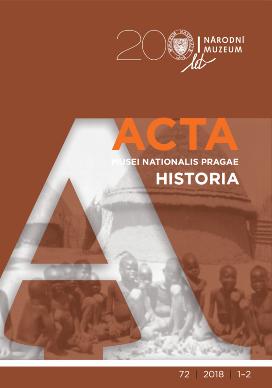 Acta Musei Nationalis Pragae – Historia 2018, 72, 1–2