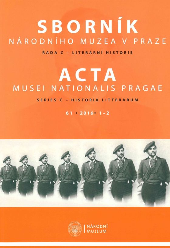 Acta Musei Nationalis Pragae – Historia litterarum 2016, 61, 1-2