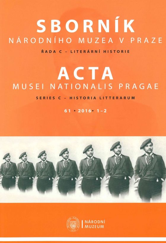Acta Musei Nationalis Pragae – Historia litterarum 2016, 61, 1–2