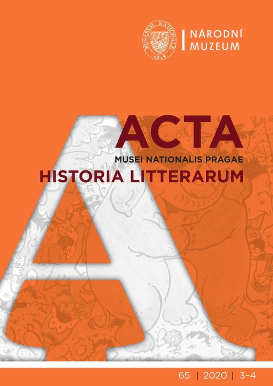 Acta Musei Nationalis Pragae – Historia litterarum 2020, 65, 3-4