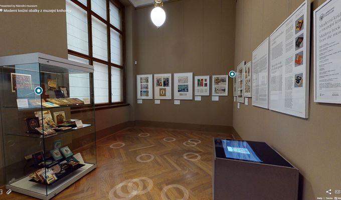 Virtuální prohlídka výstavy Moderní knižní obálky z muzejní knihovny