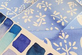 Modrotiskový akvarel – výtvarný kurz