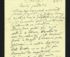 Dopis Antonína Dvořáka V. J. Novotnému, Londýn, 25. 4. 1890, inv. č. S 76/208