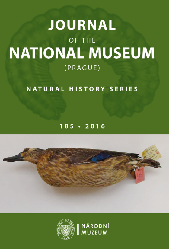 Journal of the National Museum (Prague), Natural History Series 2016, 185, 1