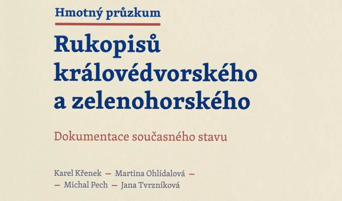 Knihovna NM vydala monografii Hmotný průzkum Rukopisů královédvorského  a zelenohorského