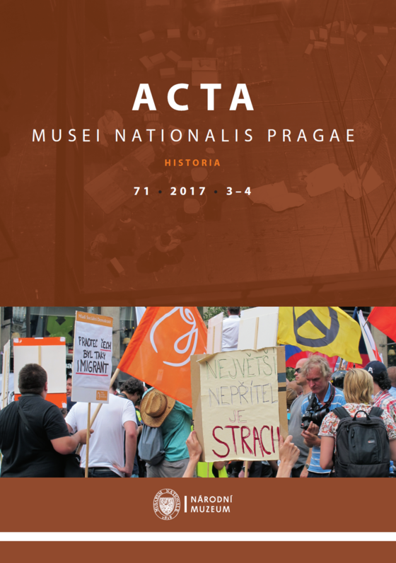 Acta Musei Nationalis Pragae – Historia 2017, 71, 3–4