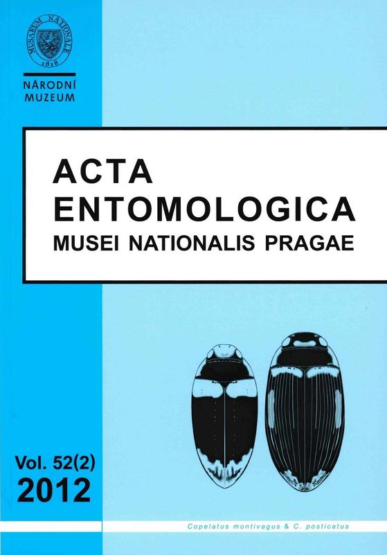 Acta Entomologica Musei Nationalis Pragae 2012, 52, 2