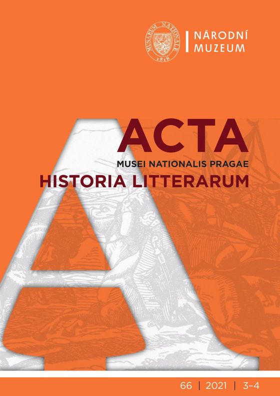 Acta Musei Nationalis Pragae – Historia litterarum 2021, 66, 3-4