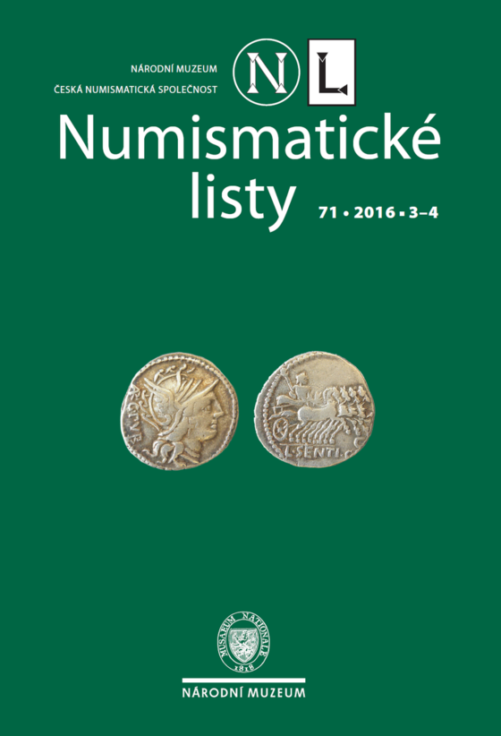 Numismatické listy 2016, 71, 3-4
