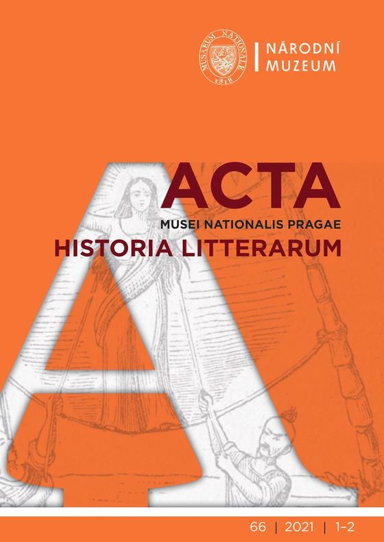 Acta Musei Nationalis Pragae – Historia litterarum 2021, 66, 1-2
