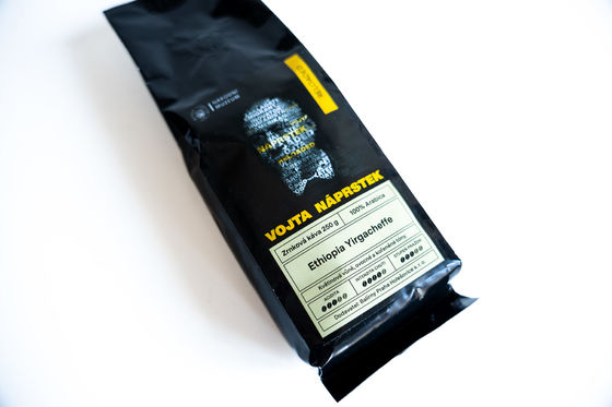 Zrnková káva Ethiopia Yirgacheffe k výstavě Vojta Náprstek RELOADED