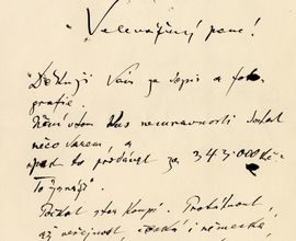 Dopis Leoše Janáčka Vlastimilu Blažkovi, Brno, 25. 4. 1928, 1. strana 