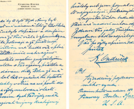  Pokračování dopisu Karla Ondříčka Vlastimilu Blažkovi. Hingham, 12. 9. 1928 (NM-ČMH č. př. 14168)