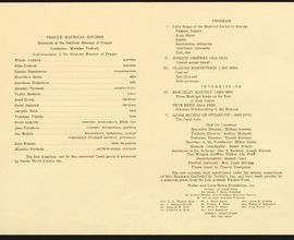 Program z mezinárodního sympozia v New Yorku věnovaného 450. výročí úmrtí Josquina des Prés. 27. června 1971, Caramoor
