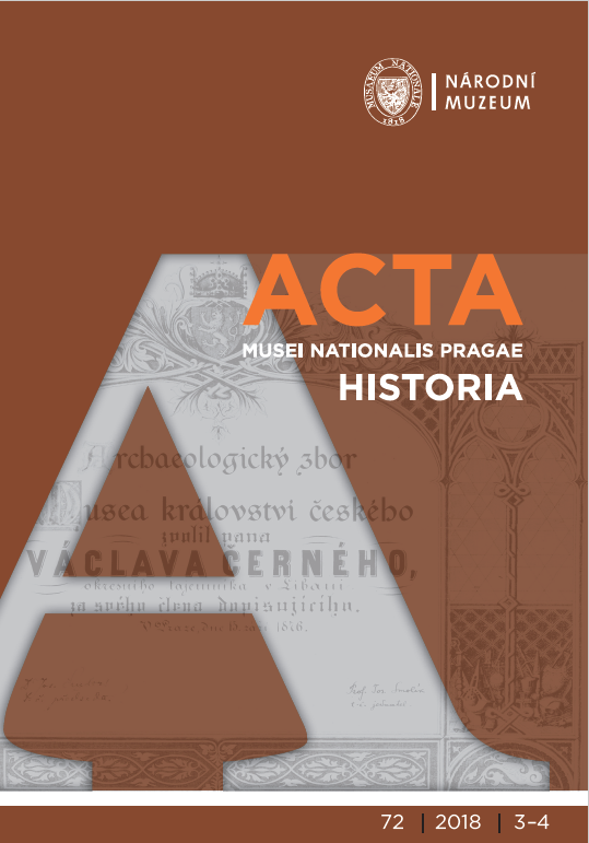 Acta Musei Nationalis Pragae – Historia 2018, 72, 3–4