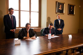 Ministr kultury Martin Baxa se v Národním muzeu setkal s  bavorským státním ministrem pro vědu a umění Markusem Blumem