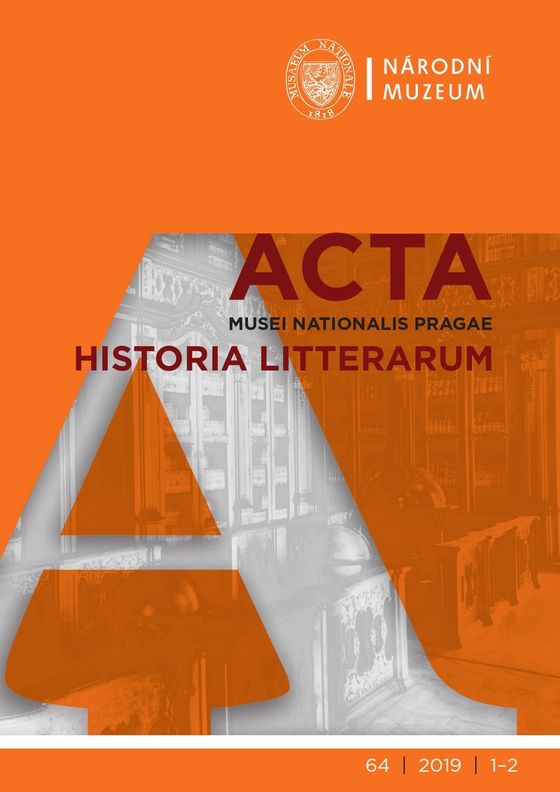Acta Musei Nationalis Pragae – Historia litterarum 2019, 64, 1-2
