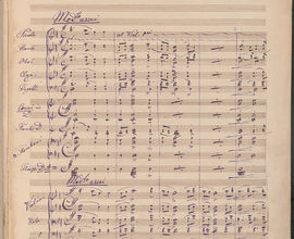 Smetanův autograf partitury Hubičky, NM-MBS, S 217/1212