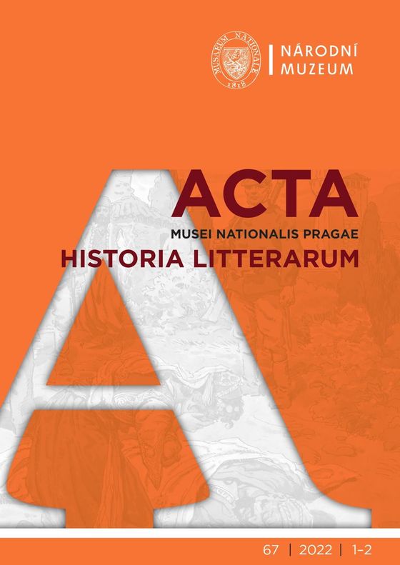 Acta Musei Nationalis Pragae – Historia litterarum 2022, 67, 1-2