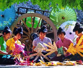 Výroba hraček, provincie Mandalay
