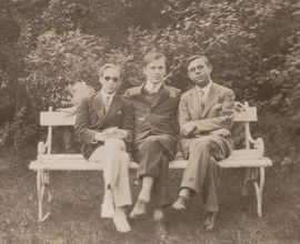 Spolužáci Ježka (zleva): Walter Seidel a Václav Holzknecht.