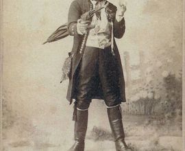 Vilém Heš v roli Kecala. Fotografie: Josef Fiedler, Praha, [1885–1891]